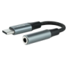 Nanocable Audio USB-C vers Jack 3,5 Noir/Gris 11cm Câble adaptateur