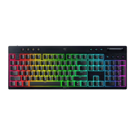 Razer BlackWidow V4 Low-Profile HyperSpeed Disposition US Noir mécanique RGB Clavier gaming sans fil