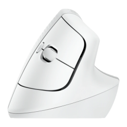Logitech Lift Vertical Ergonomic Blanc 4000 DPI 6 boutons 125 g Souris sans fil