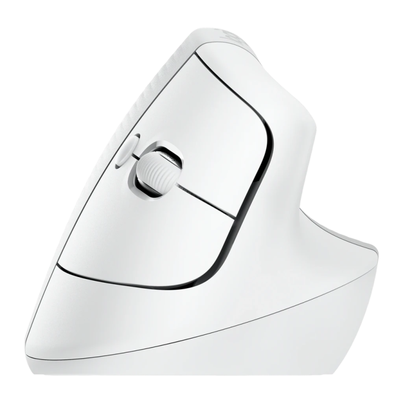 Logitech Lift Vertical Ergonomic Blanc 4000 DPI 6 boutons 125 g Souris sans fil