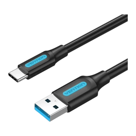 Câble Vention COZBG USB-A vers USB-C 3 A Charge Rapide 1,5 m Noir