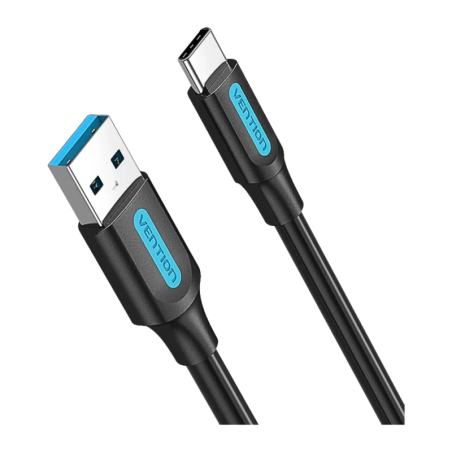 Câble USB Vention COZBF USB-C vers USB-A 3.2 Gen 1 1m 3A 5 Gbit/s Noir