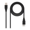 Câble Nanocable USB 2.0 Type A Mâle/Femelle 1,8 m USB-A vers USB-A Noir
