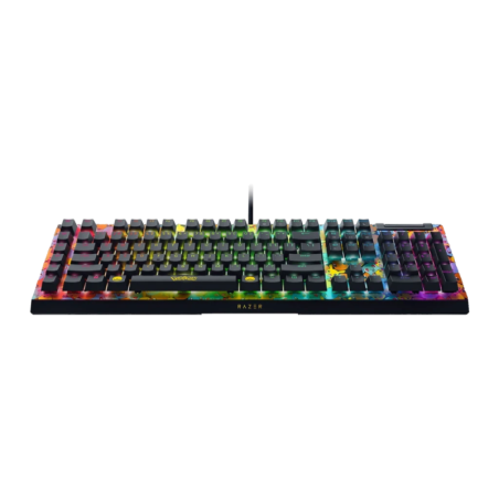 Razer BlackWidow V4 X Pokémon Kanto Starters Edition QWERTY US Noir mécanique RGB Clavier gaming