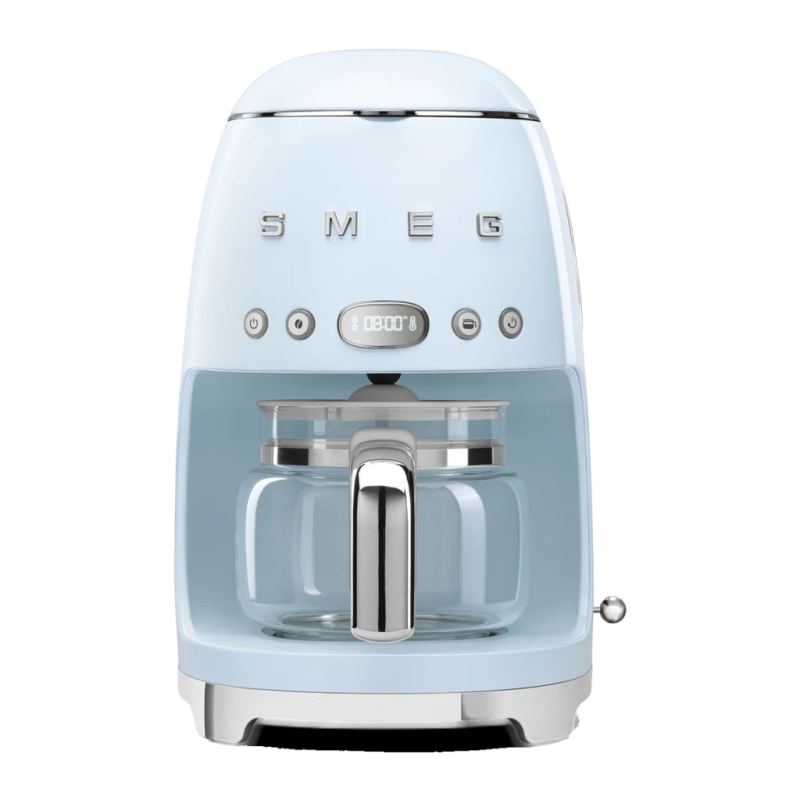 Smeg 1,4L 10 tasses 1050W Bleu DCF02PBEU Cafetière filtre