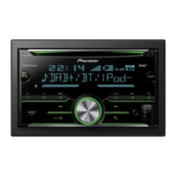 Pioneer Noir 2DIN FH-X840DAB Bluetooth Autoradio
