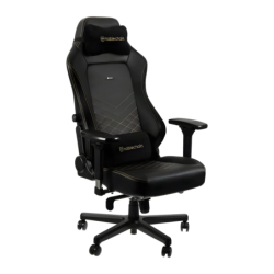 noblechairs HERO PU Noir/Or 150kg appui-tête Chaise gaming inclinable