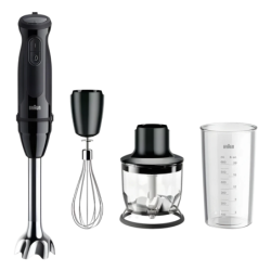 Braun MultiQuick 5 0,6L 1000W 21 vitesses Noir MQ50202M acier inoxydable Mixeur plongeant