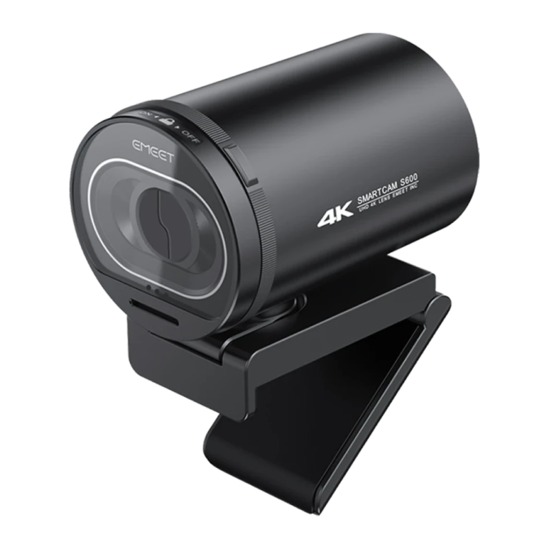 EMEET SmartCam S600 4K Ultra HD avec Microphone Noir 30fps mise au point automatique Webcam