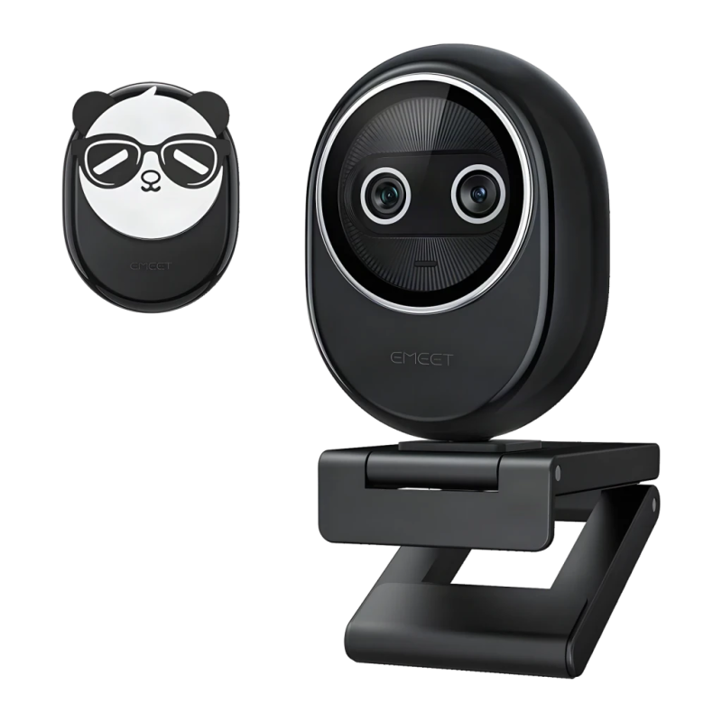 EMEET Piko+ 4K 30fps 3 micros avec réduction de bruit Noir Webcam