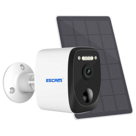 Escam QF370 Blanc 3MP WiFi Solaire vision nocturne en couleur Caméra de surveillance