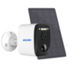 Escam QF370 Blanc 3MP WiFi Solaire vision nocturne en couleur Caméra de surveillance