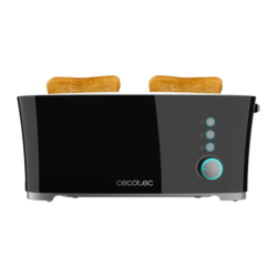 Cecotec Toast&Taste Extra Double 1350W 4 Tranches Noir 02180 Grille-pain