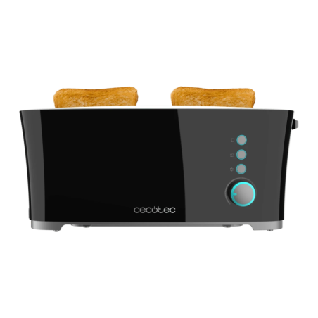 Cecotec Toast&Taste Extra Double 1350W 4 Tranches Noir 02180 Grille-pain