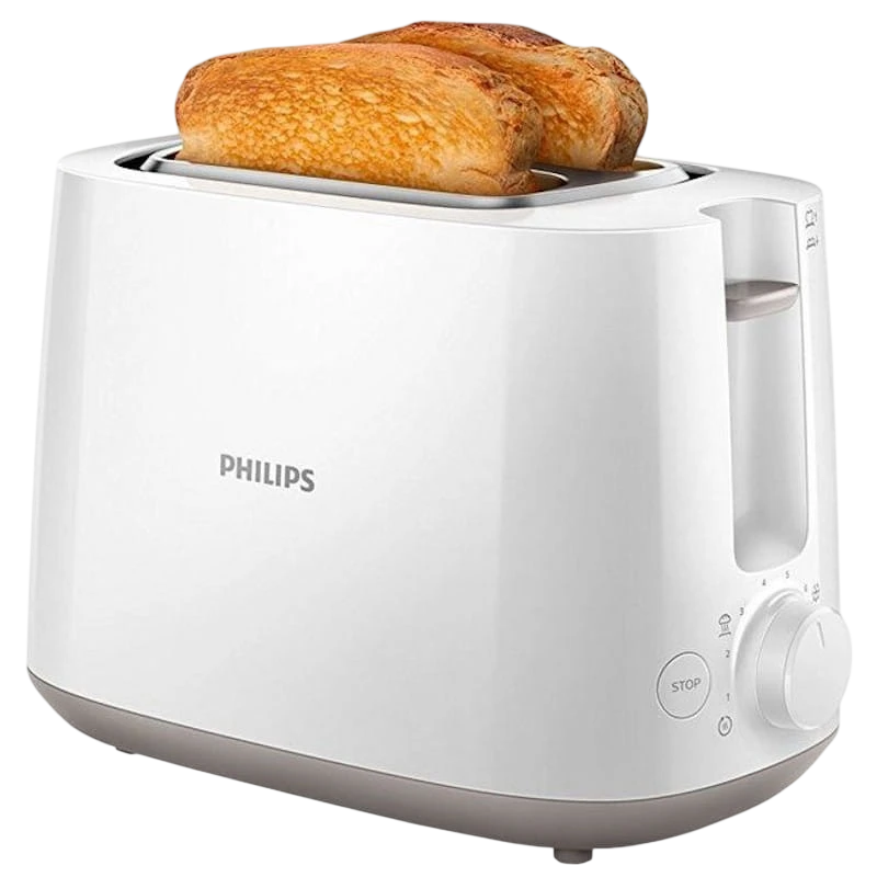 Philips Daily Collection Blanc 830W 2 fentes Grille-pain
