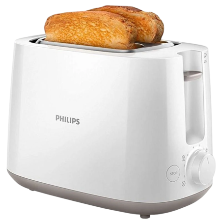 Philips Daily Collection Blanc 830W 2 fentes Grille-pain