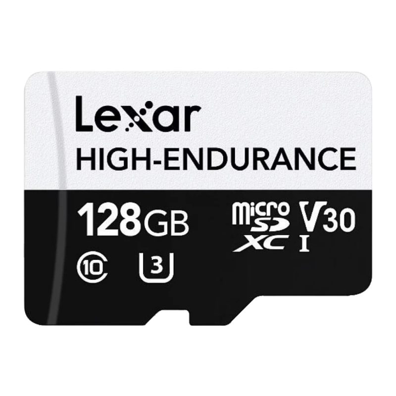 Lexar High-Endurance 128GB 100MB/s V30 U3 Classe 10 UHS-I Carte microSDXC