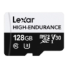 Lexar High-Endurance 128GB 100MB/s V30 U3 Classe 10 UHS-I Carte microSDXC