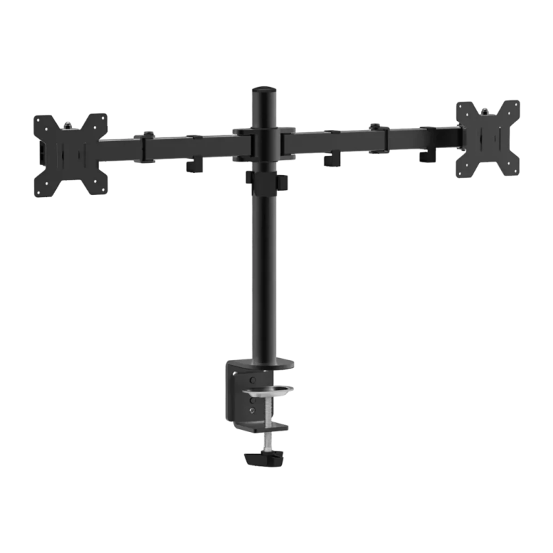 Support de Bureau Approx Double Écran Noir Inclinable 15° 10-27 pouces appSMD02