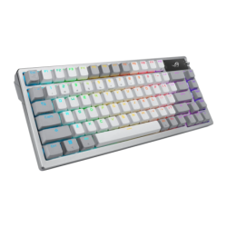 ASUS ROG Azoth RGB QWERTY Blanc Clavier gaming sans fil mécanique