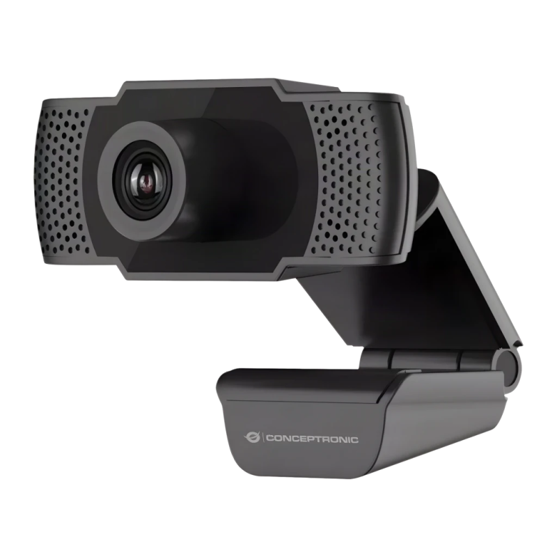 Conceptronic AMDIS Full HD 1080p Microphone 30fps USB 2.0 Noir Webcam