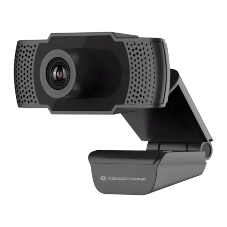 Conceptronic AMDIS Full HD 1080p Microphone 30fps USB 2.0 Noir Webcam