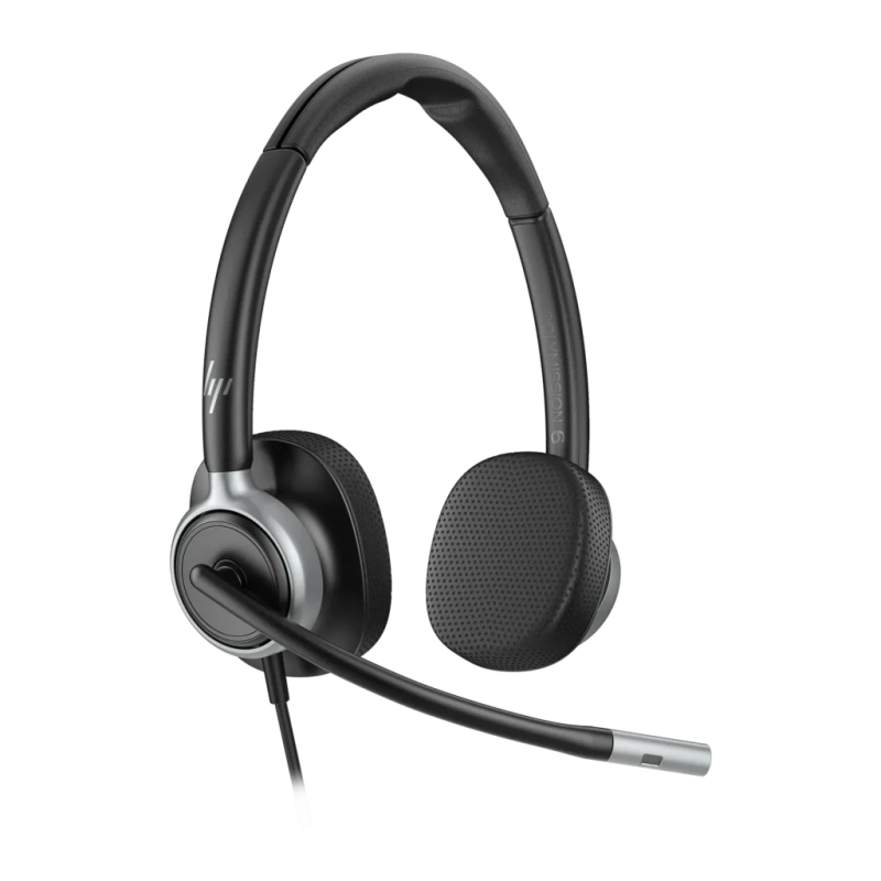 HP Poly Mission 625 USB-C Réduction de bruit Noir Arceau avec micro Casque