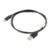 Câble USB Lanberg C vers USB-A 2.0 Mâle/Mâle 1 m 480 Mbit/s Noir