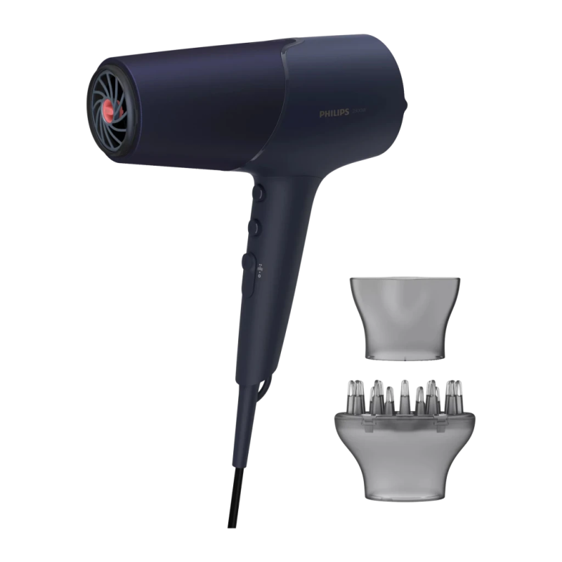 Philips Série 5000 Ionique BHD510/00 Bleu Marine 2300W 6 vitesses air froid Sèche-cheveux