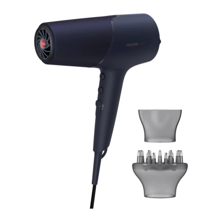 Philips Série 5000 Ionique BHD510/00 Bleu Marine 2300W 6 vitesses air froid Sèche-cheveux