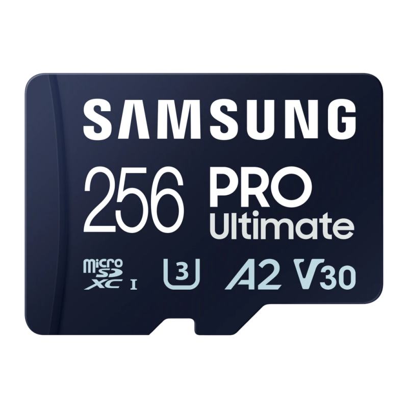 Samsung Pro Ultimate 256GB Bleu 200MB/s V30 U3 A2 UHS-I Carte microSDXC