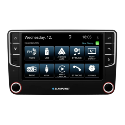 Blaupunkt Wolfsburg 648 DAB Noir CarPlay Android Auto 7 pouces Bluetooth 5.0 caméra arrière Autoradio sans fil