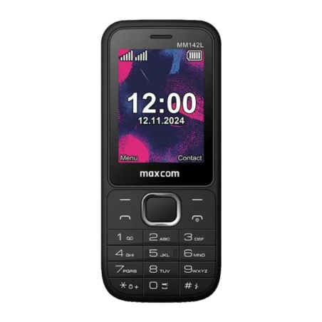 Maxcom Classic MM142L Noir 240x320 2G GSM Double SIM 2,4 pouces 800mAh Téléphone basique