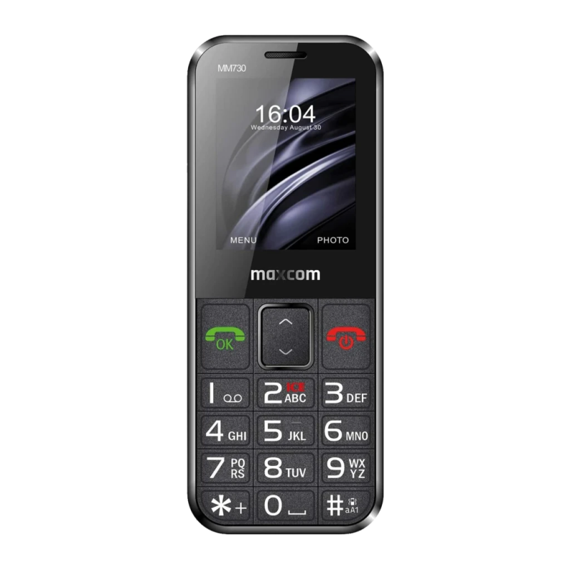 Maxcom Comfort MM730 Noir 220x176px 2,2 pouces 2MP 800mAh Téléphone basique