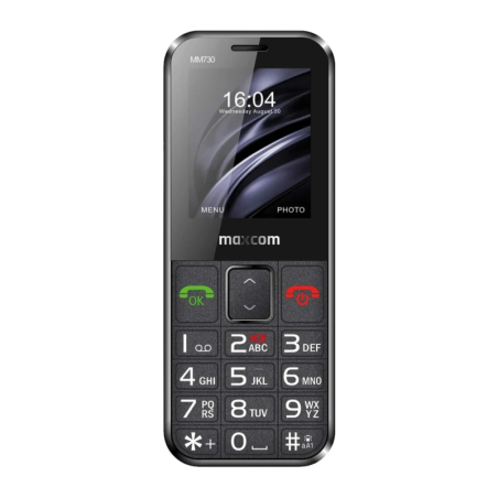 Maxcom Comfort MM730 Noir 220x176px 2,2 pouces 2MP 800mAh Téléphone basique