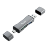 Equip 245460 USB 3.2 Gen 1 Type-A/Type-C Gris SD/microSD Lecteur de cartes