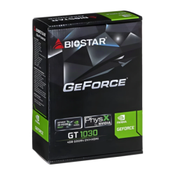 Biostar GeForce GT 1030 4GB GDDR4 Noir Carte graphique
