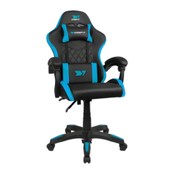 DRIFT DR35 Noir/Bleu Polyuréthane 100kg Inclinable 135° coussin lombaire Chaise gaming