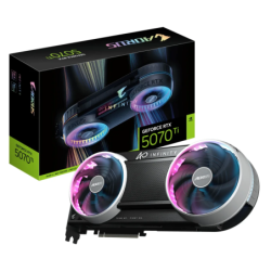Gigabyte AORUS GeForce RTX 5070 Ti Infinity 16GB GDDR7 Noir 3 ventilateurs HDMI 2.1 3 DisplayPort Carte graphique