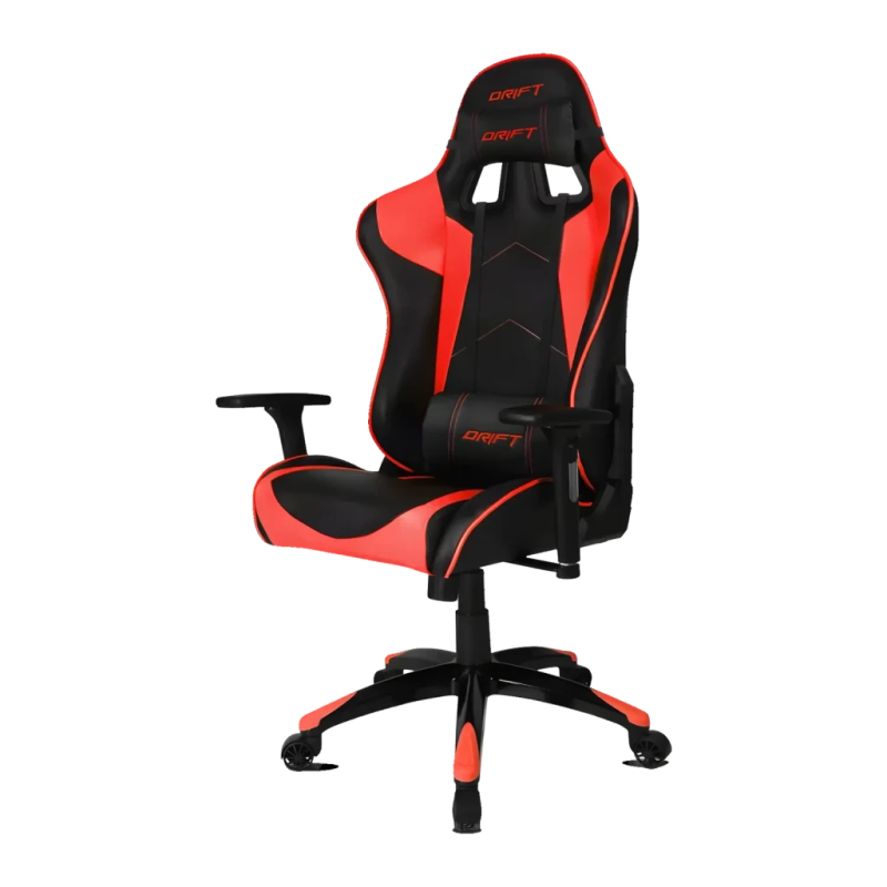 Drift DR300 Noir/Rouge PU 150kg 135° appui-tête Chaise gaming