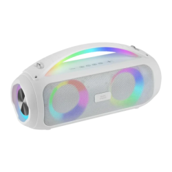 Mars MS-Pulse Submersible 10m Blanc 50W 8h 5000mAh mains libres radio FM lumières RGB entrée AUX Enceinte Bluetooth 5.3