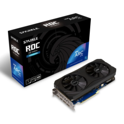 SPARKLE Arc A770 ROC OC Edition 16GB GDDR6 Noir 2 ventilateurs HDMI 2.0 3 DisplayPort Carte graphique