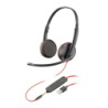 Poly Blackwire 3225 Stéréo USB-A Noir Arceau avec micro Casque