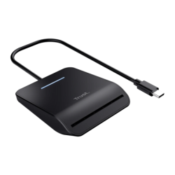 Trust Primo USB-C Noir DNIe 3.0 Lecteur de cartes à puce