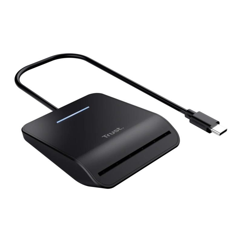 Trust Primo USB-C Noir DNIe 3.0 Lecteur de cartes à puce