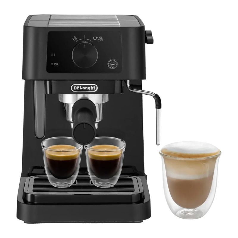 De'Longhi Stilosa 1L Buse Vapeur 15bar Noir EC235.BK 1100W Machine à Expresso