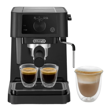 De'Longhi Stilosa 1L Buse Vapeur 15bar Noir EC235.BK 1100W Machine à Expresso