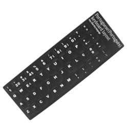 Autocollants pour clavier portugais Noir