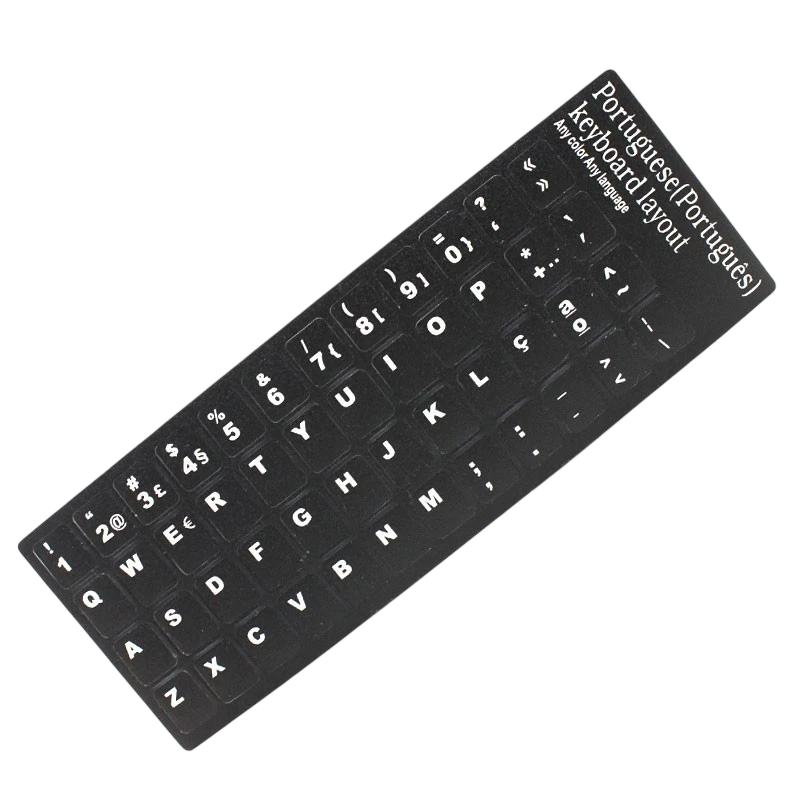 Autocollants pour clavier portugais Noir