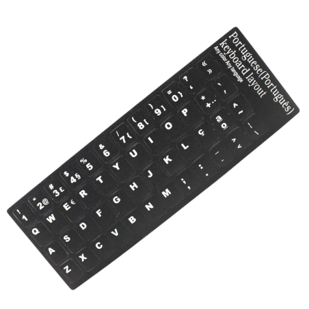 Autocollants pour clavier portugais Noir